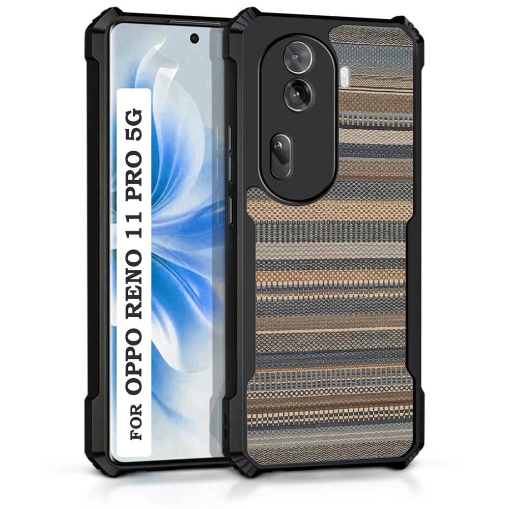 Coberta Back Cover For Oppo Reno 11 Pro 5G Back Cover Case - Woven stripes patterns PT99 D15079