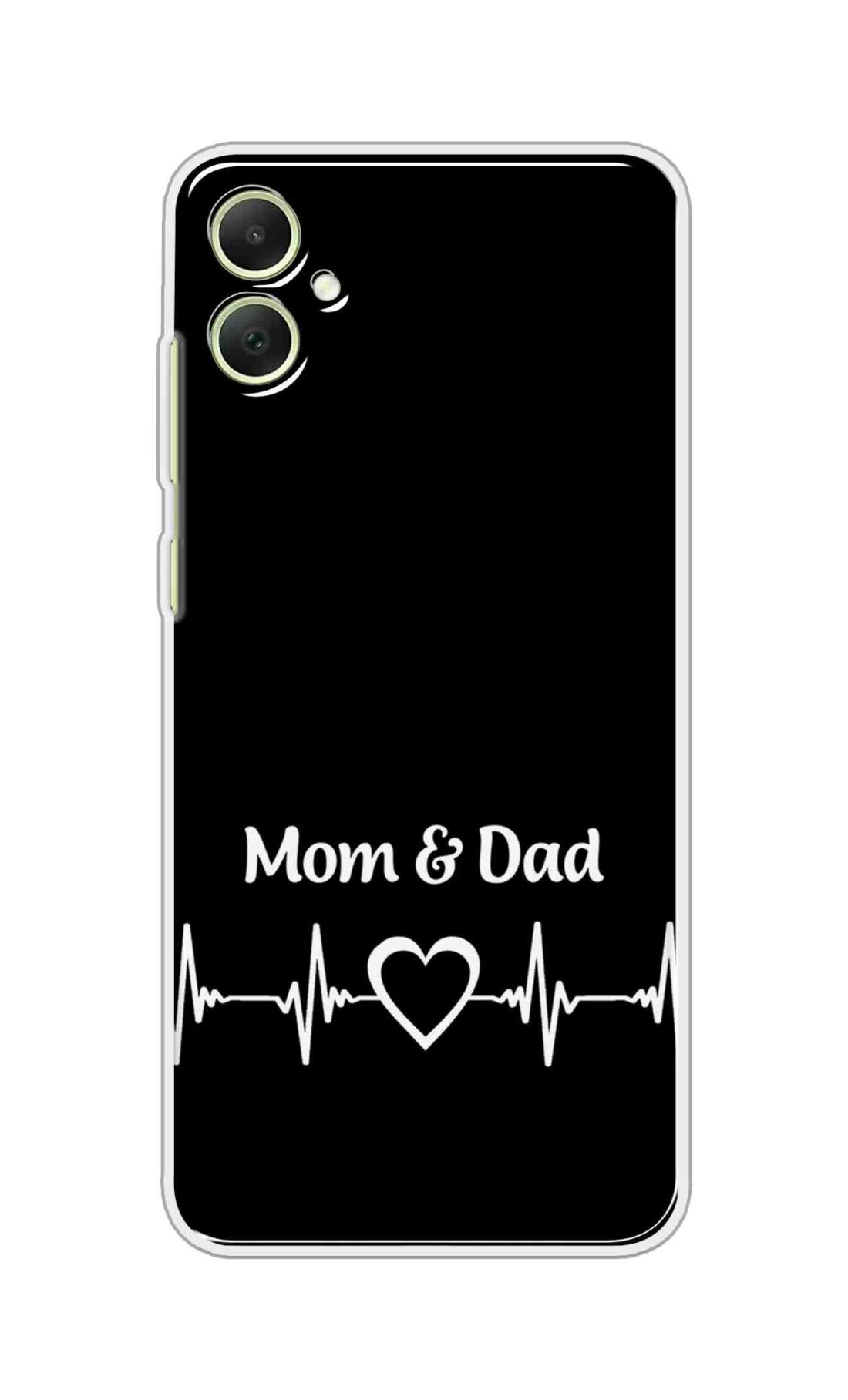 Printed TPU Back Cover For Samsung Galaxy F05 - Mom and Dad Design White D12378