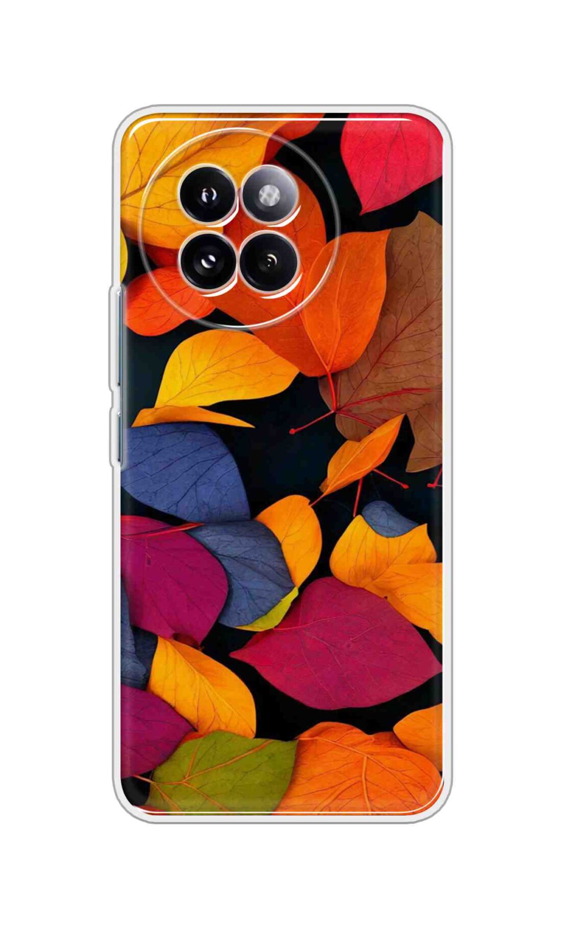 Printed TPU Back Cover For Xiaomi 14 CIVI - Colorful Leaf Bright Design D14967
