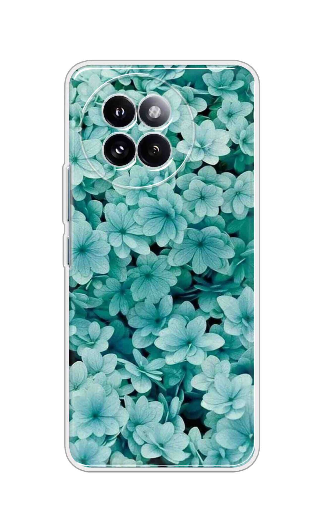 Printed TPU Back Cover For Xiaomi 14 CIVI - Blue Flowers Design D16128