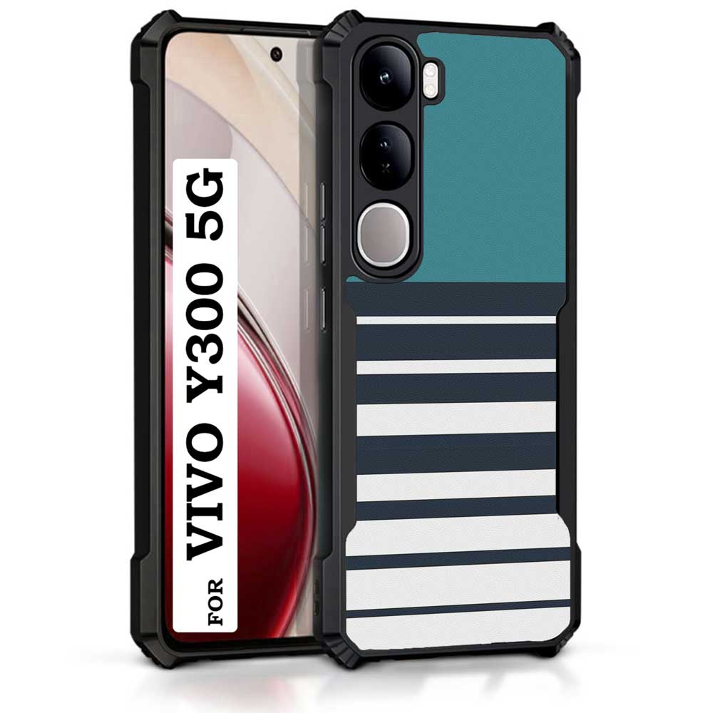 Coberta Back Cover For Vivo Y300 5G Back Cover Case - Cyan stripes PT99 D11847