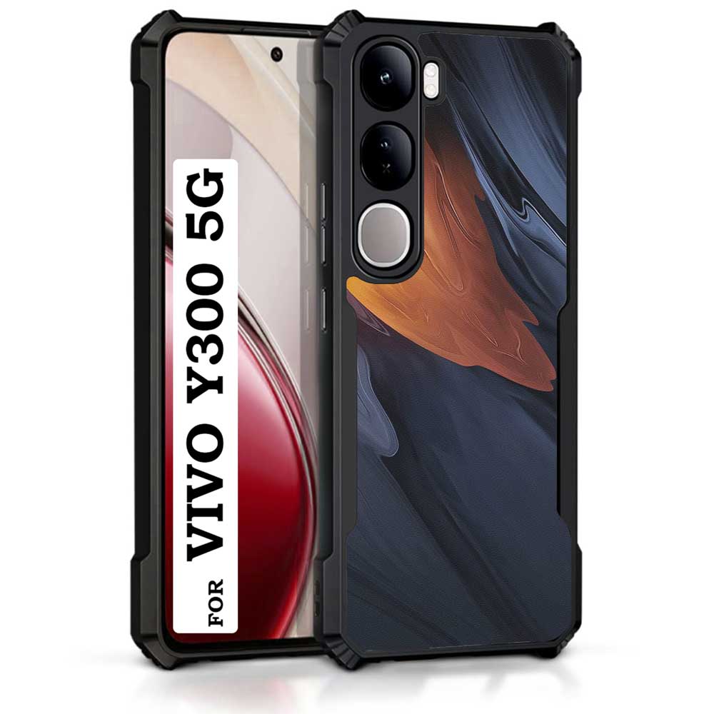 Coberta Back Cover For Vivo Y300 5G Back Cover Case - Yellow and Grey 3D pattern PT99 D13621