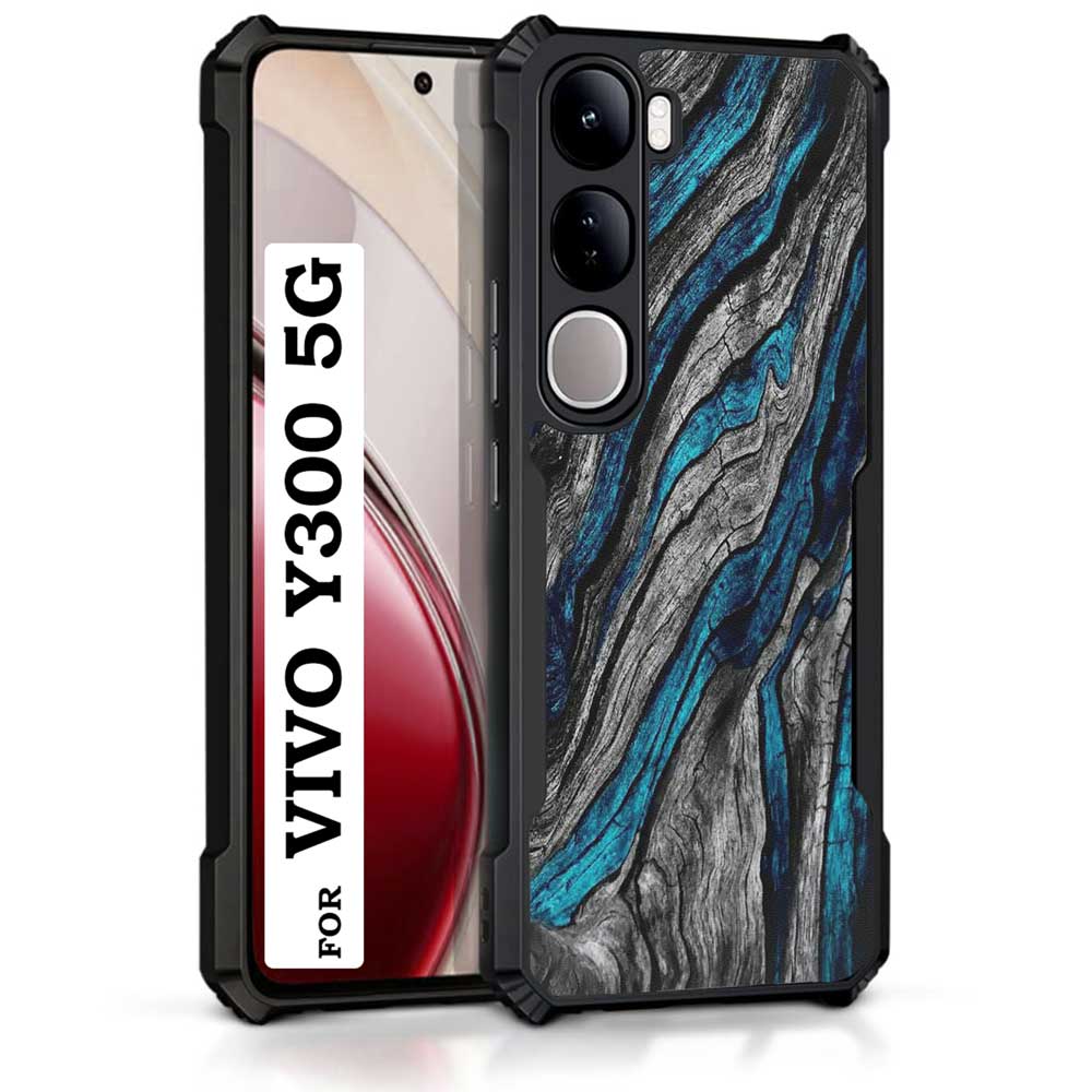 Coberta Back Cover For Vivo Y300 5G Back Cover Case - Blue and Grey Broken Mountain waves PT99 D16028
