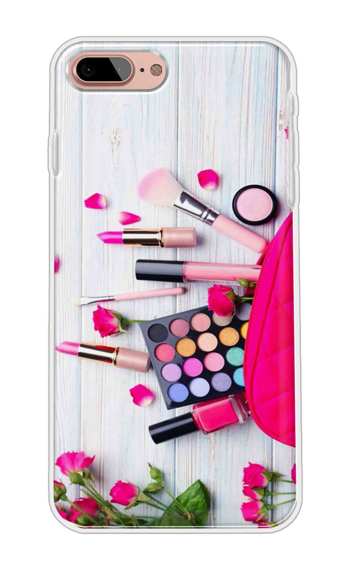 Printed TPU Back Cover For Apple iPhone 7 Plus - Makeup Design D11697