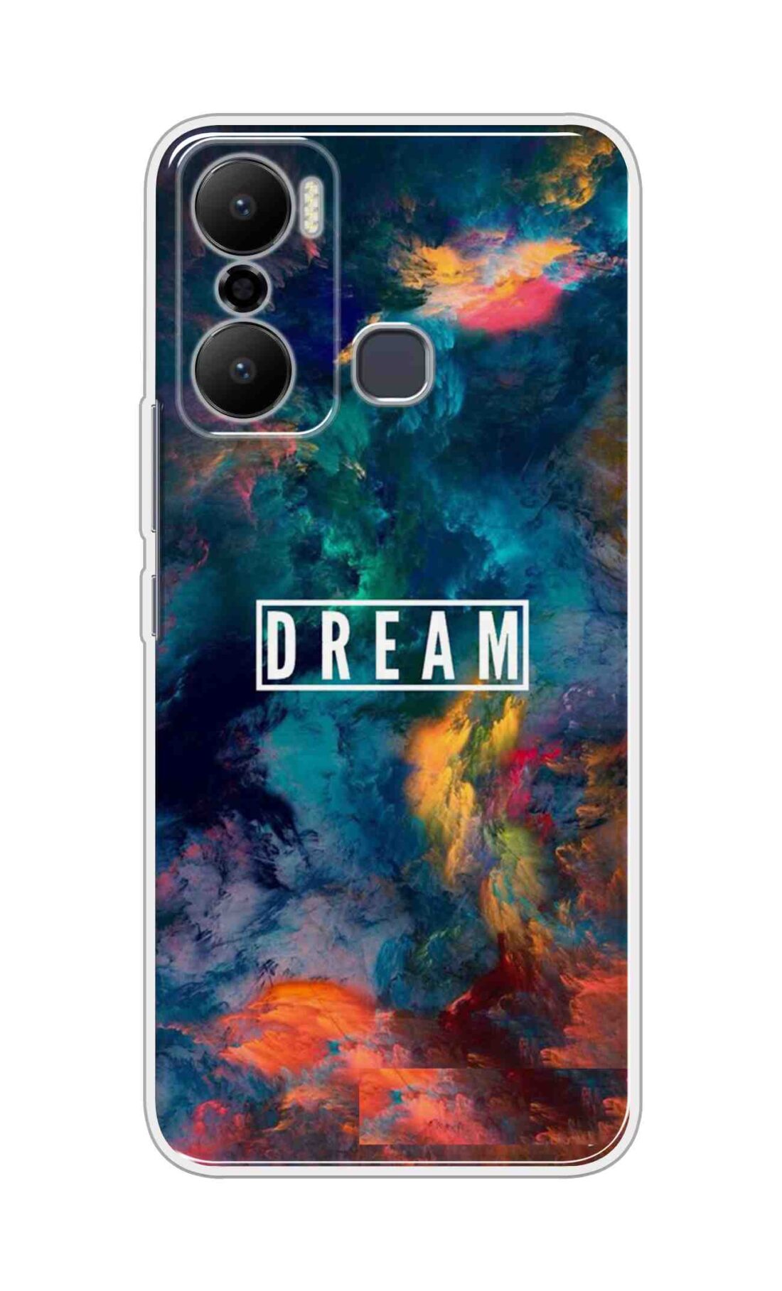 Printed TPU Back Cover For Infinix Hot 20 Play - Dream on Colour Stroms D11339