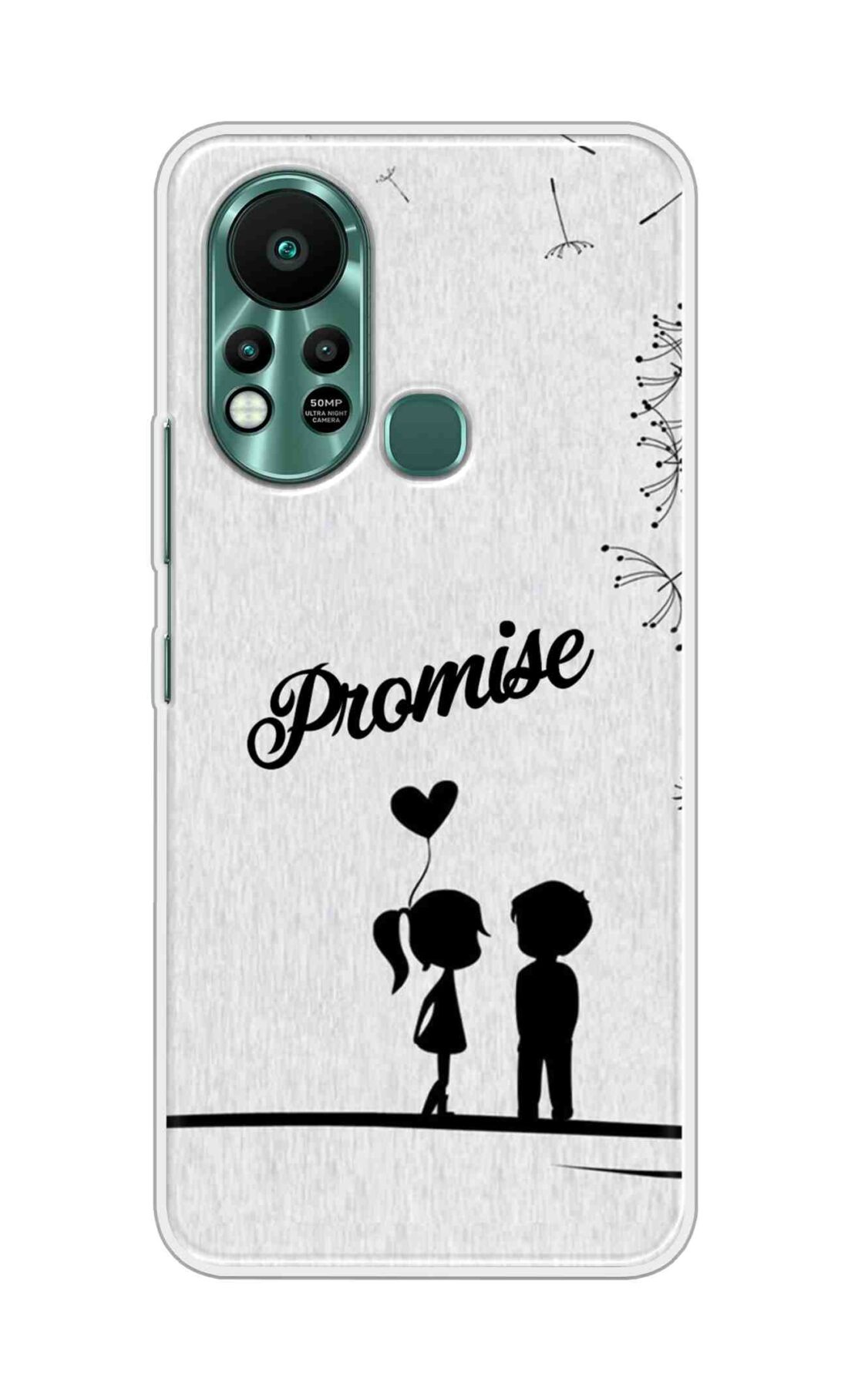 Printed TPU Back Cover For Infinix Hot 11s - Promise on Girl Boy Gift Love D11428