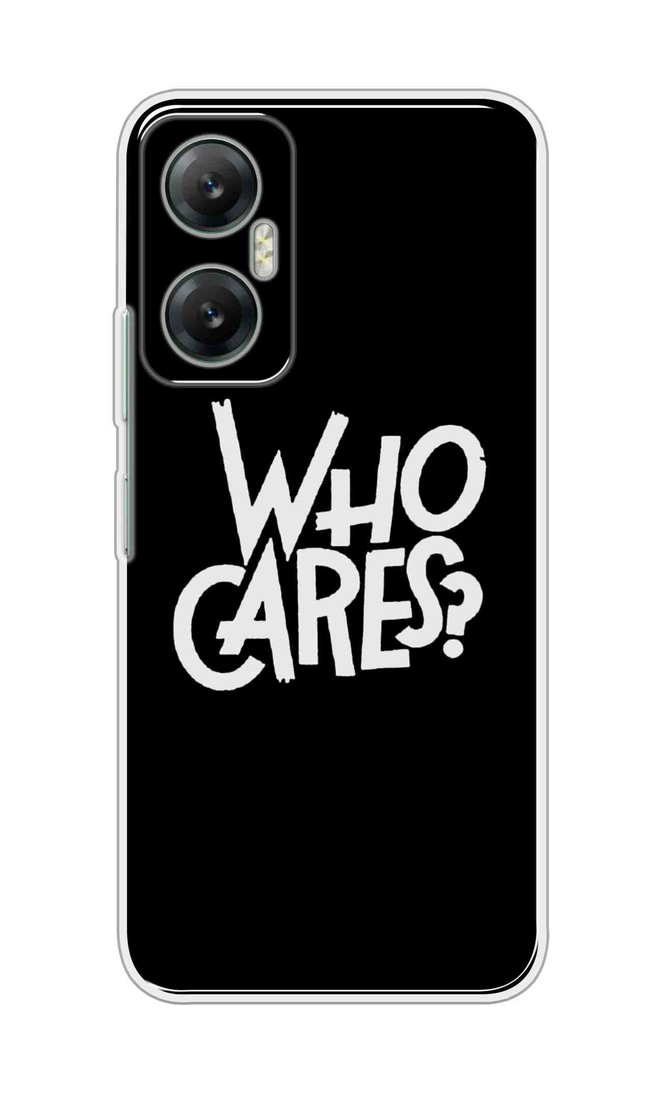 Printed TPU Back Cover For Infinix Hot 20 5G - Who Cares D11066