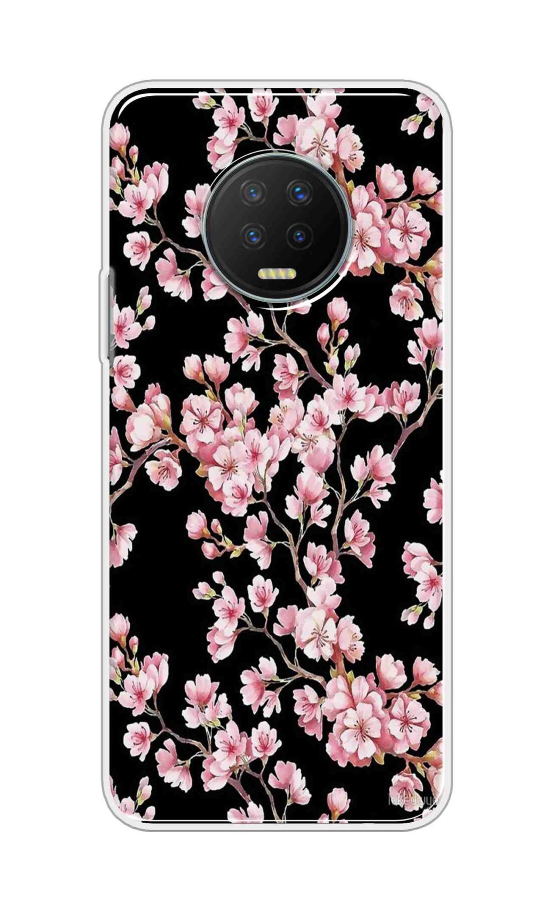 Printed TPU Back Cover For Infinix Note 7 - Small Pink Floral D12268