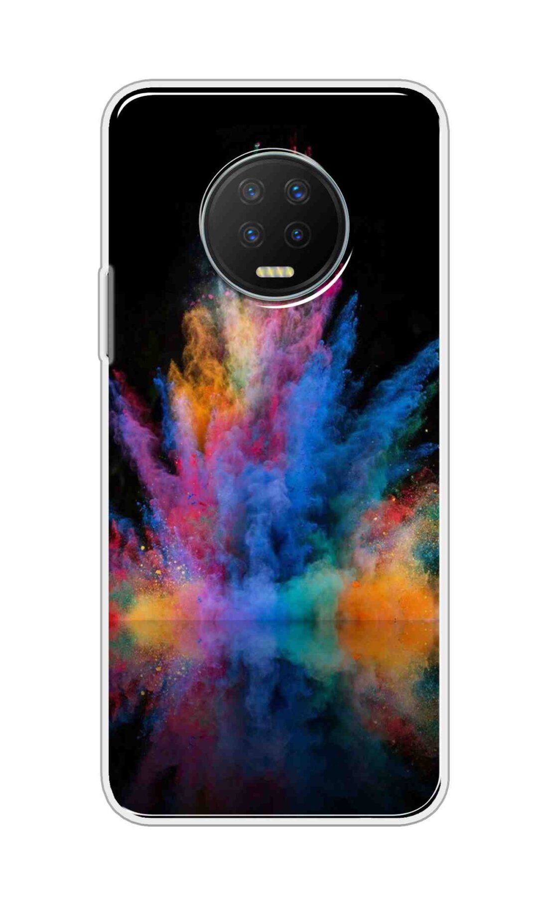 Printed TPU Back Cover For Infinix Note 7 - Multicolour Storms D12369