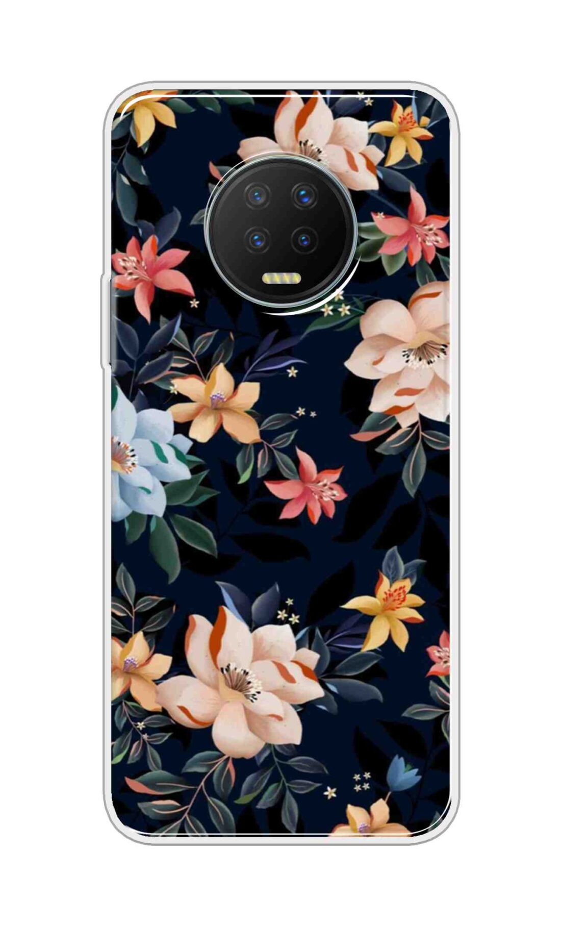 Printed TPU Back Cover For Infinix Note 7 - Magnolia Floral Pattern D13162