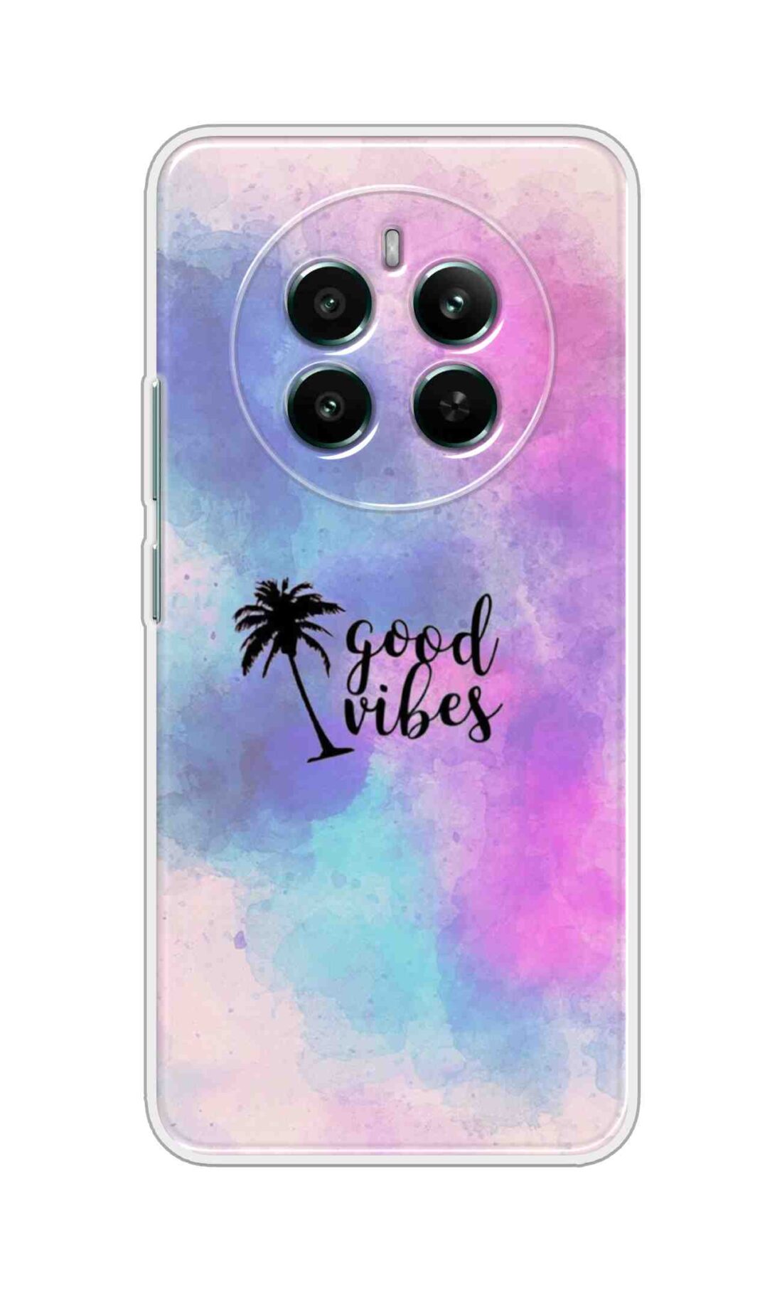 Printed TPU Back Cover For Realme 12 4G - Good Vibes On Colorful Background D16298