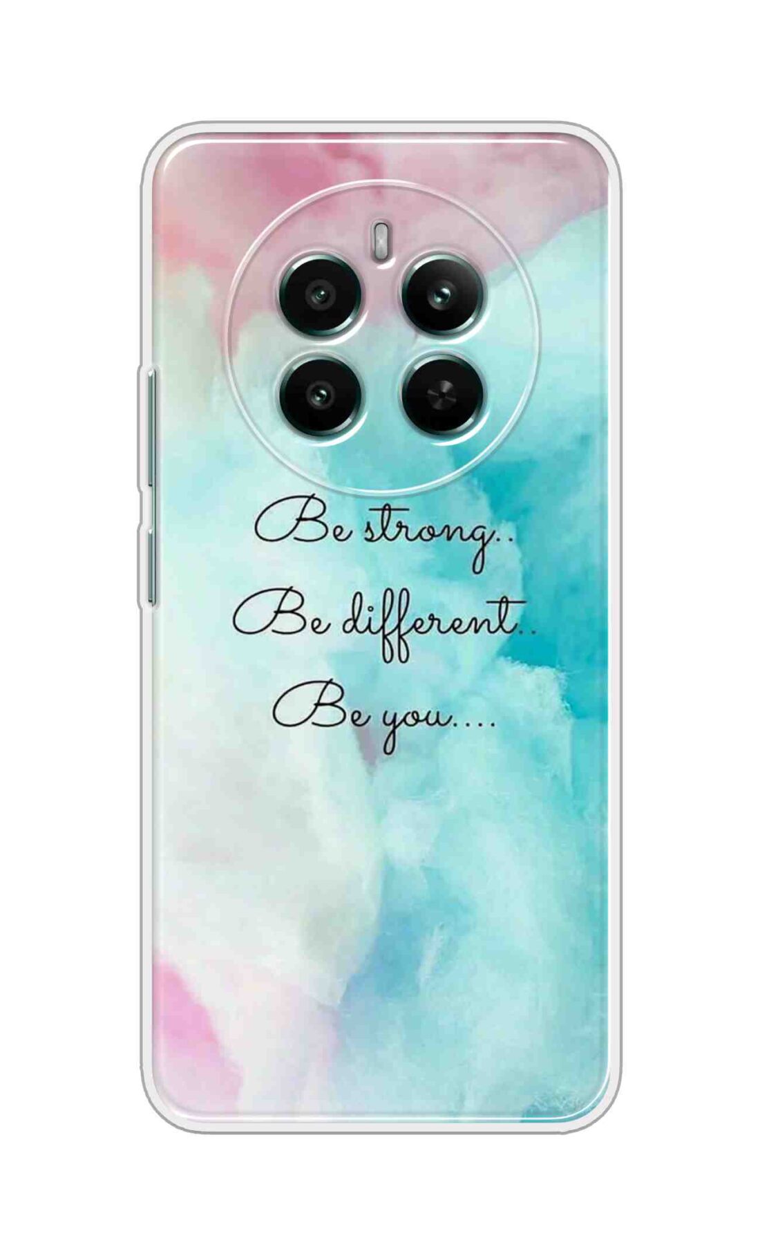 Printed TPU Back Cover For Realme 12 4G - Qupte Be Strong Be Different Be You D16393