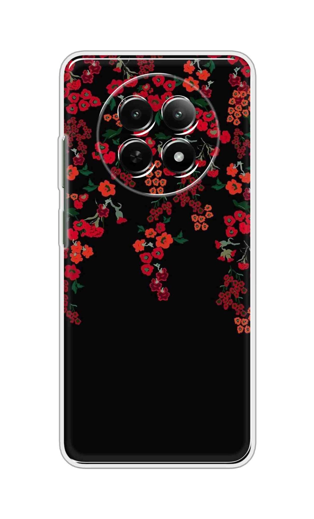 Printed TPU Back Cover For Realme 13 Pro Plus 5G - Floral Climbers Red D12052