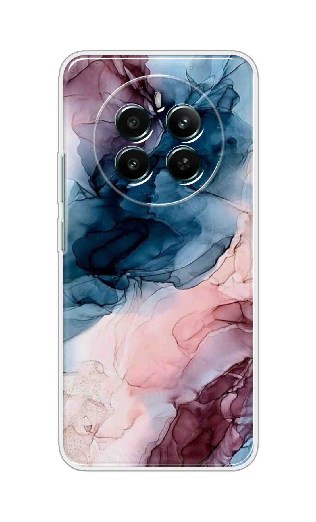 Printed TPU Back Cover For Realme P1 5G - Colorful Marble Design D12694