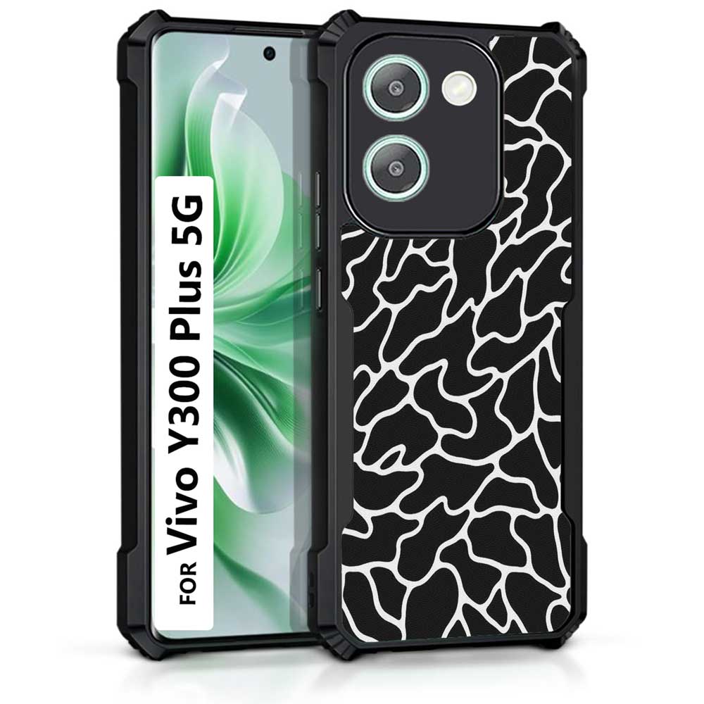 Coberta Back Cover For Vivo Y300 Plus 5G Back Cover Case - Zig Zag Maze black and white PT99 D03692