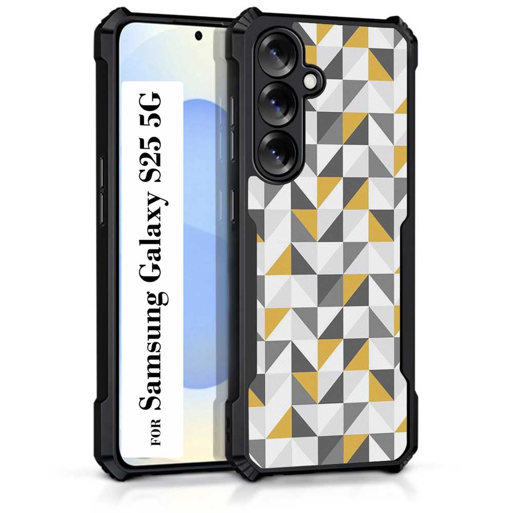 Coberta Back Cover For Samsung Galaxy S25 5G Back Cover Case - 3D yellow grey blue pattern PT99 D11809