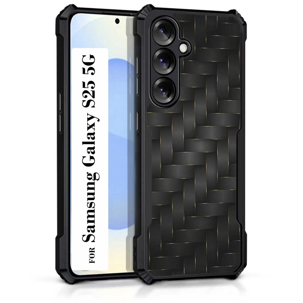 Coberta Back Cover For Samsung Galaxy S25 5G Back Cover Case - Black and golden dots PT99 D13685