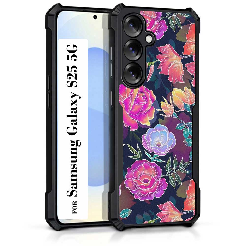 Coberta Back Cover For Samsung Galaxy S25 5G Back Cover Case - Big flowers Floral PT99 D16074