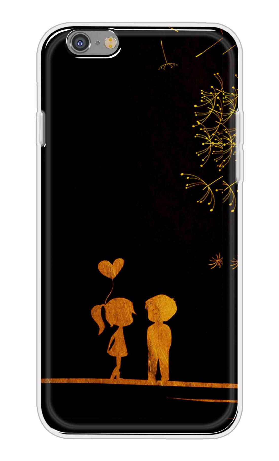 Coberta Back Cover For Apple iPhone 6s Back Cover Stylish Case - Girl and Boy Love in Black Design D11017