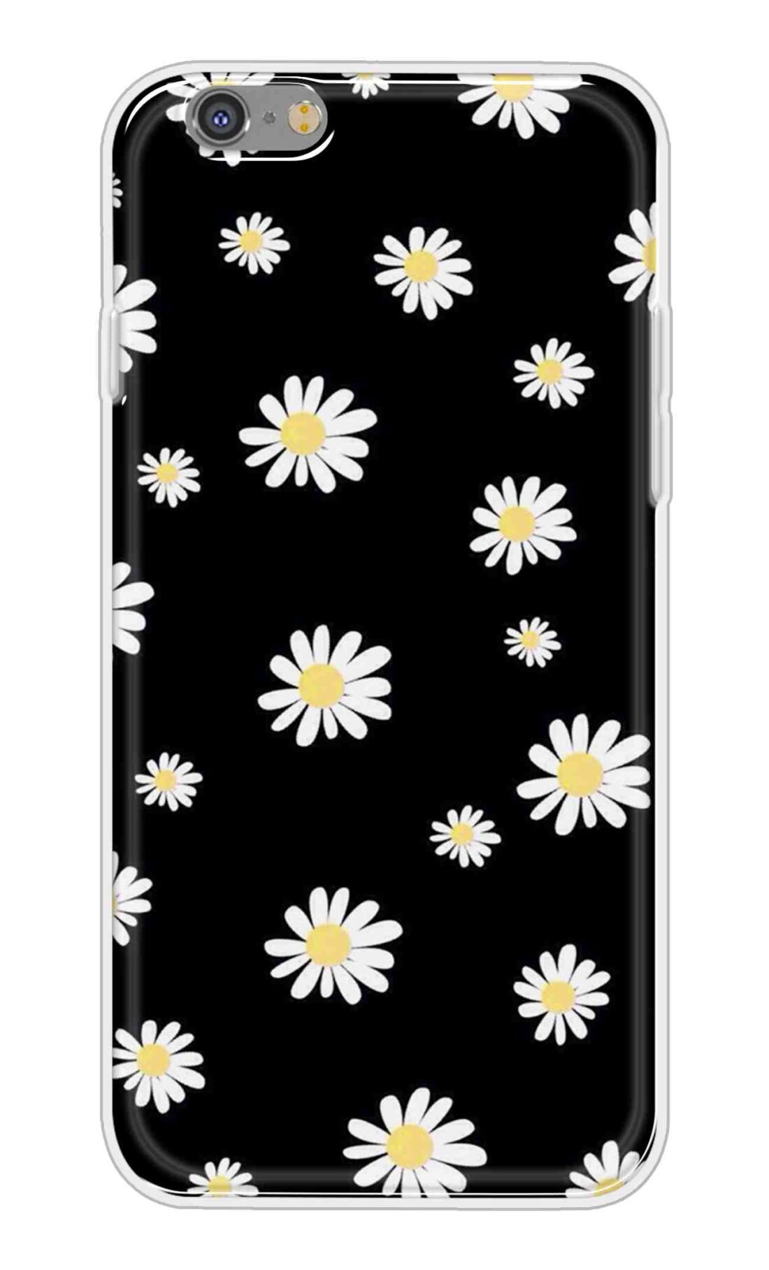 Coberta Back Cover For Apple iPhone 6s Back Cover Stylish Case - Sun Flowers in Black Design D11094