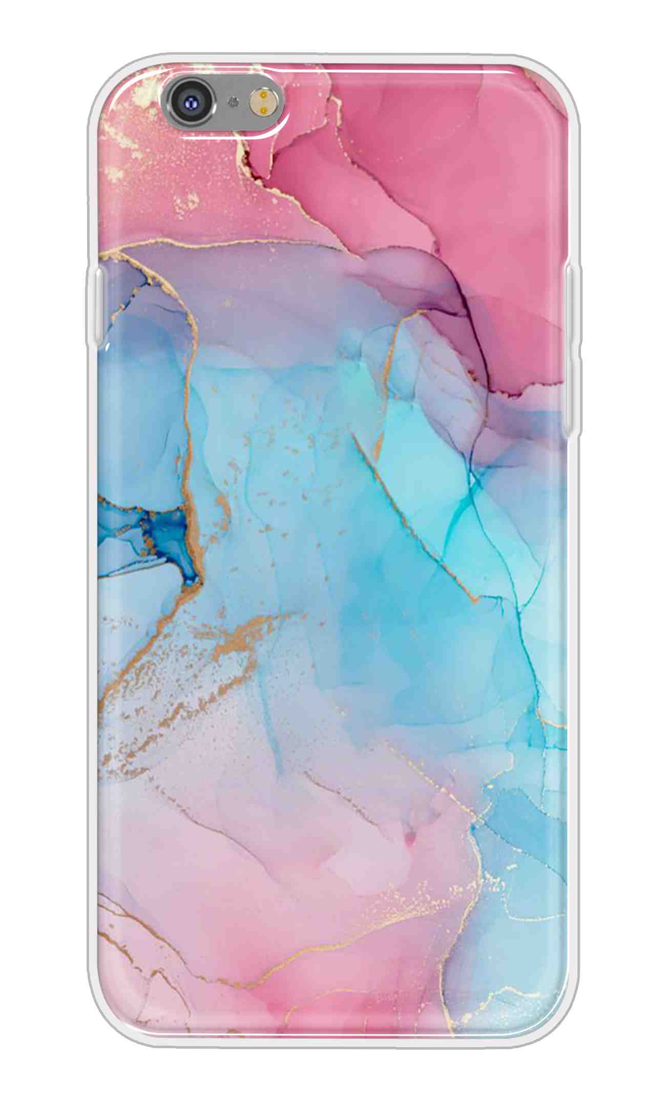 Coberta Back Cover For Apple iPhone 6s Back Cover Stylish Case - New Pink Marble Design D13670