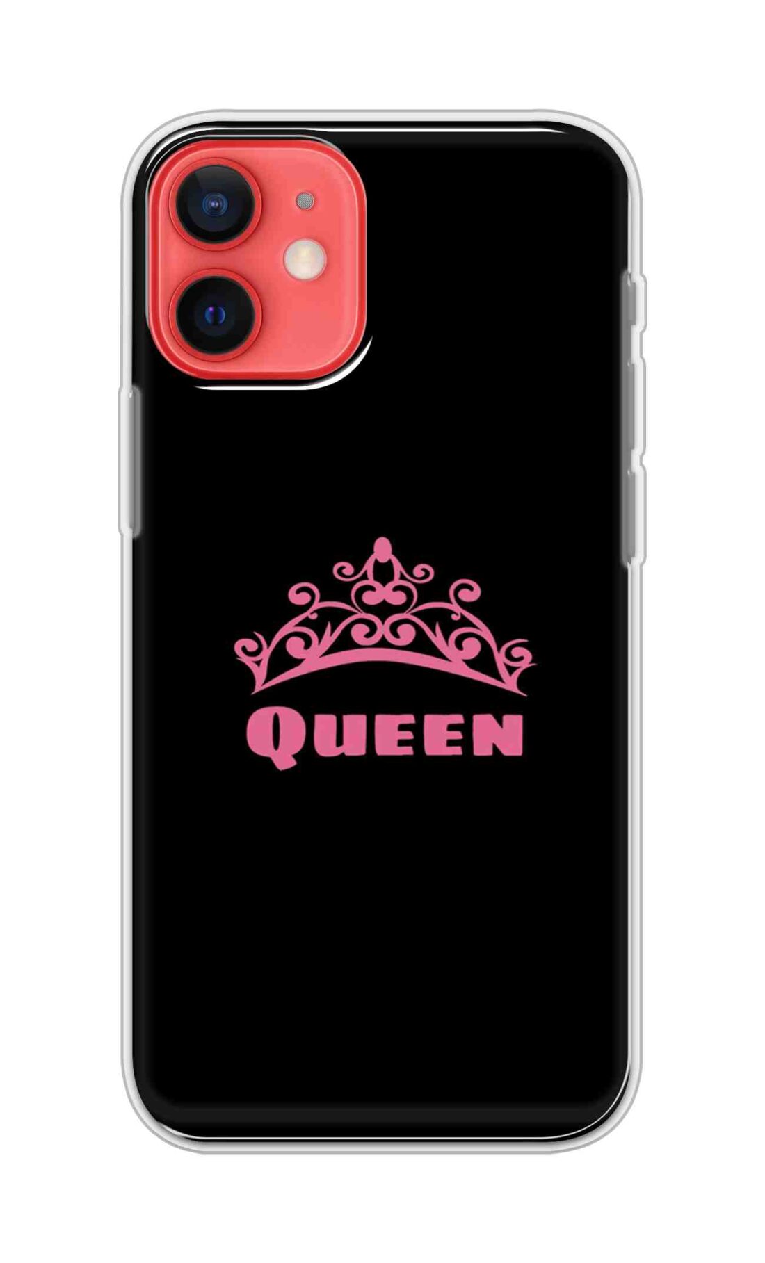 Coberta Back Cover For Apple iPhone 12 Back Cover Stylish Case - Queen Texts in Black Design D11091