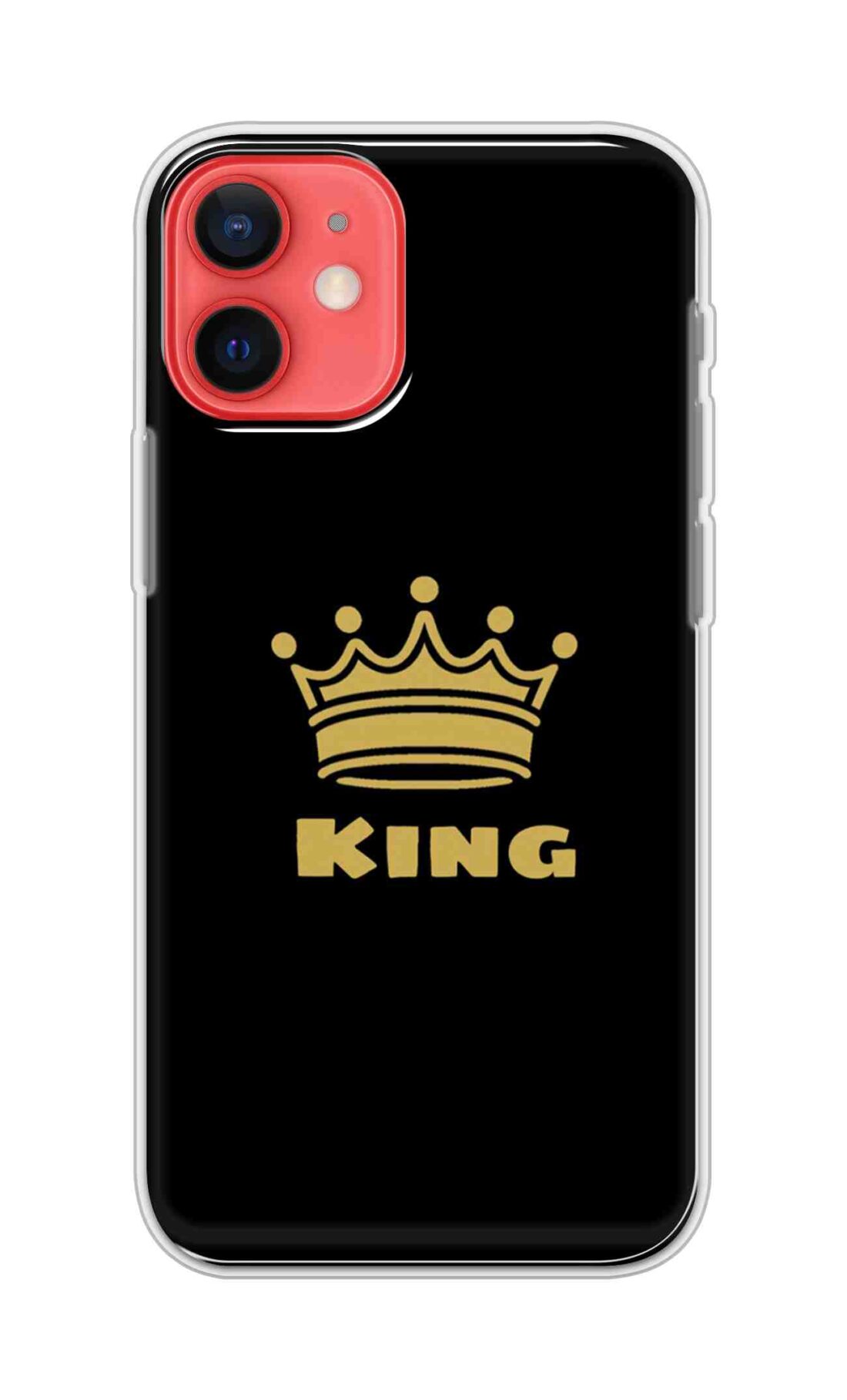 Coberta Back Cover For Apple iPhone 12 Back Cover Stylish Case - King Texts in Black Design D11092