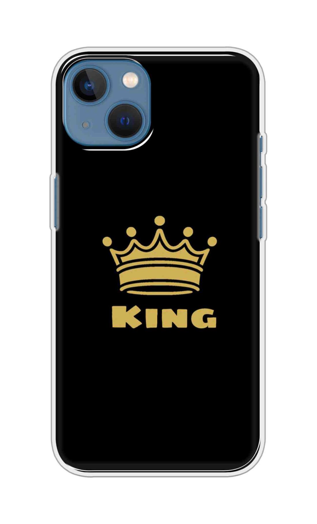 Coberta Back Cover For Apple iPhone 13 Mini Back Cover Stylish Case - King Texts in Black Design D11092