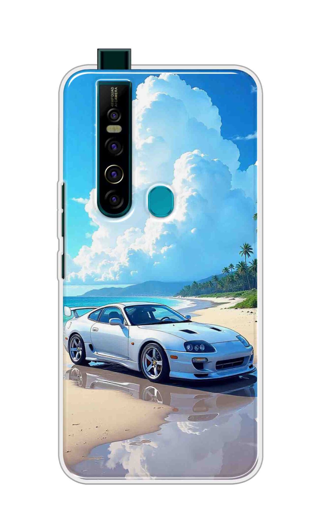 Coberta Back Cover For Tecno Camon 15 Pro Back Cover Stylish Case - Car in Good Nature Design D16536