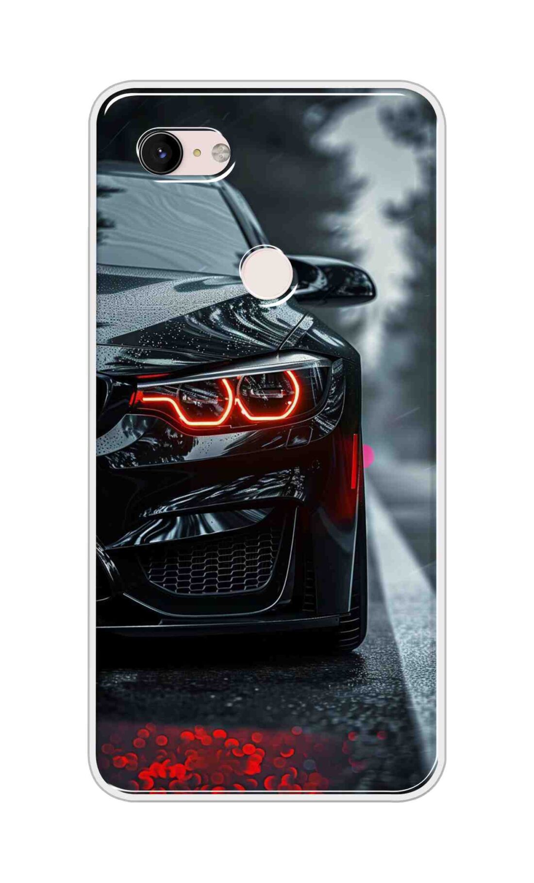 Coberta Back Cover For Google Pixel 3 XL Back Cover Stylish Case - Black Car Design D16542
