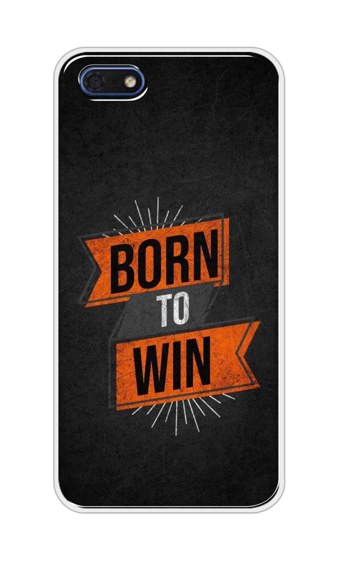 Coberta Back Cover For Huawei Honor 7s Back Cover Stylish Case - Born to Win in Black Design D16556