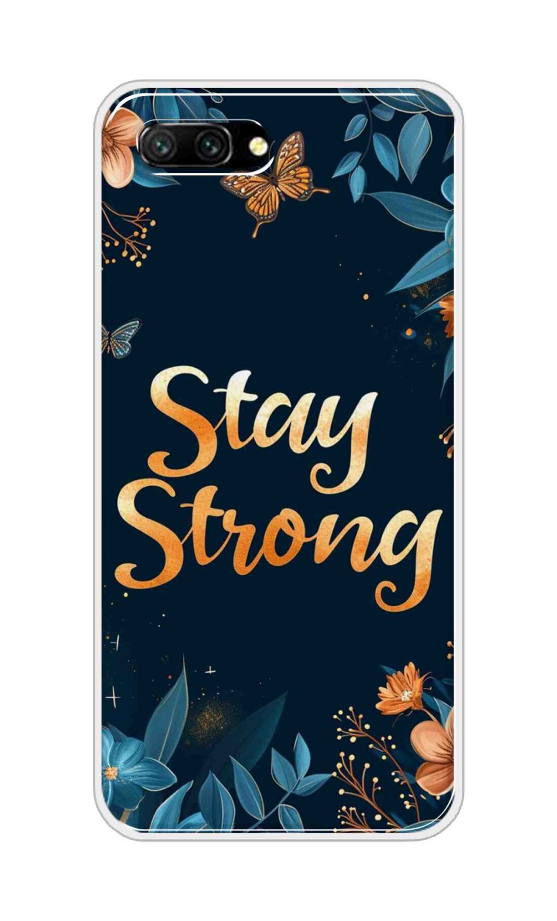 Coberta Back Cover For Huawei Honor 10 Back Cover Stylish Case - Stay Strong with Flowers Design D16514