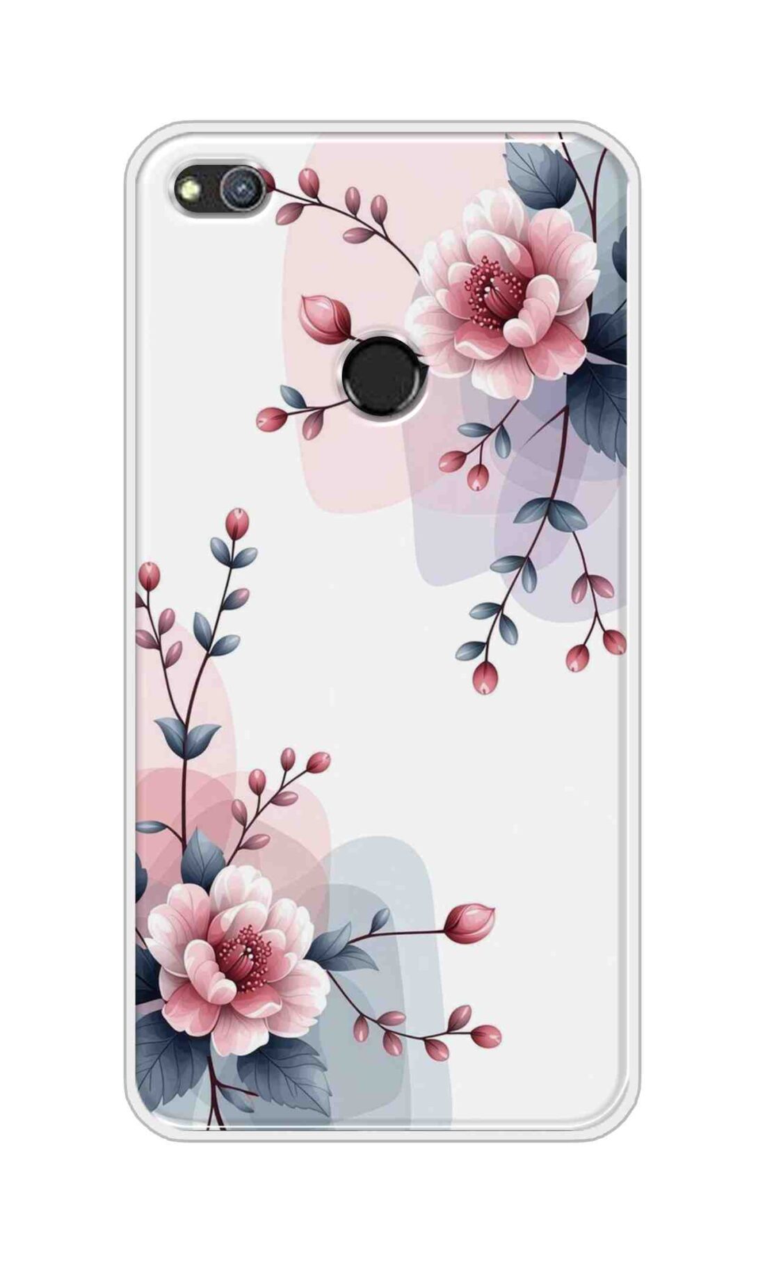 Coberta Back Cover For Huawei Honor 8 Lite Back Cover Stylish Case - Pink Flowers and Leaves Design Design D16510