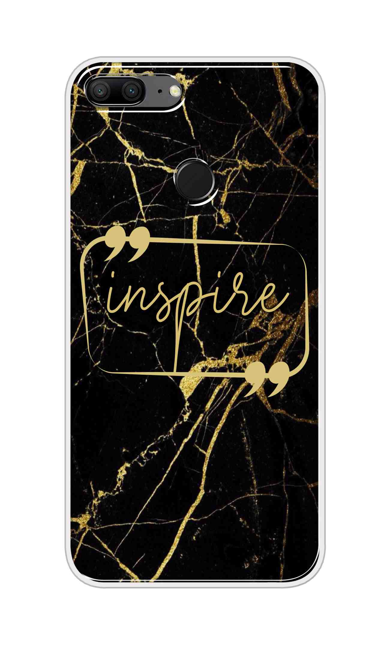 Coberta Back Cover For Huawei Honor 9 Lite Back Cover Stylish Case - Inspire in Golden Marble Design D16509