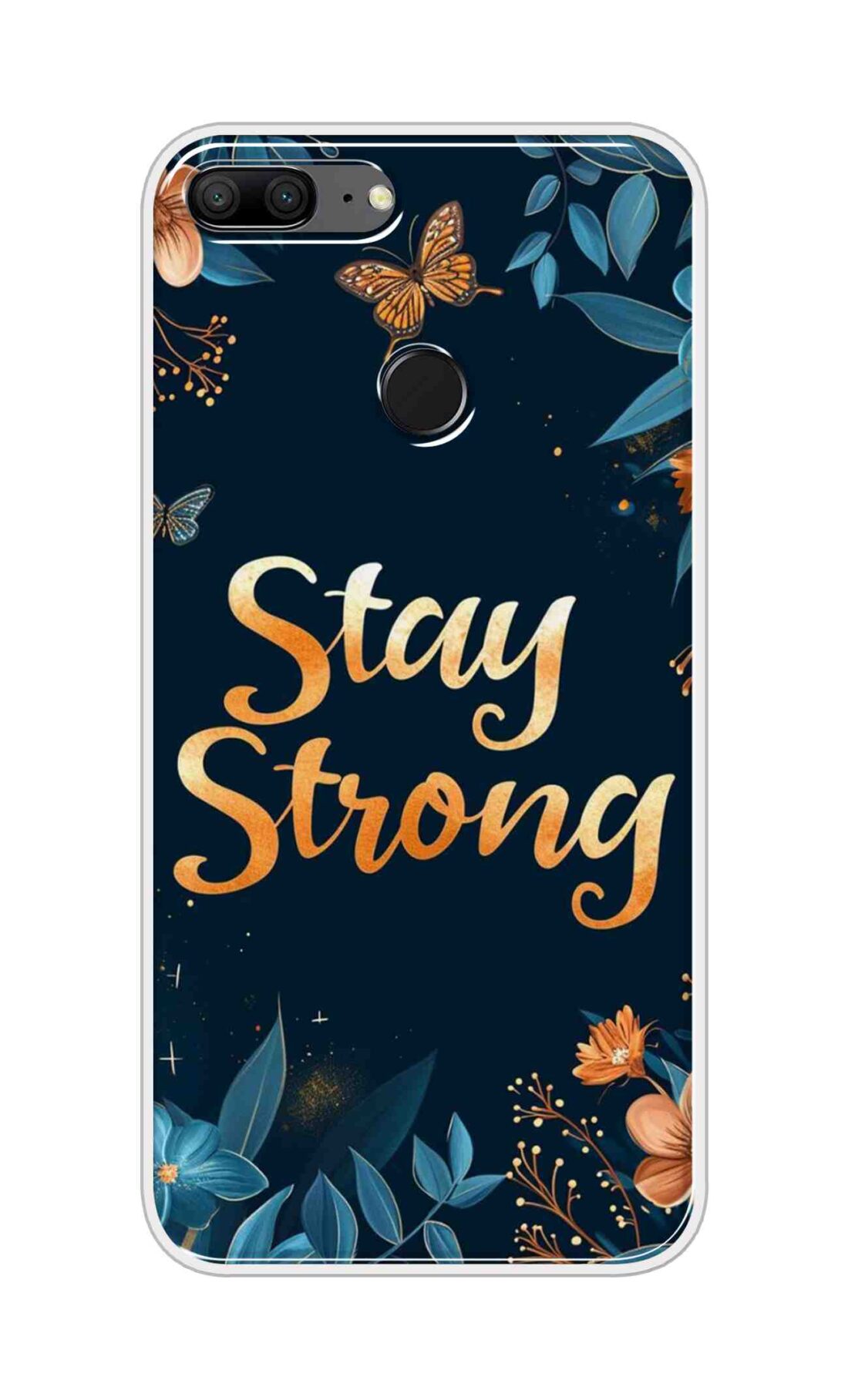 Coberta Back Cover For Huawei Honor 9 Lite Back Cover Stylish Case - Stay Strong with Flowers Design D16514