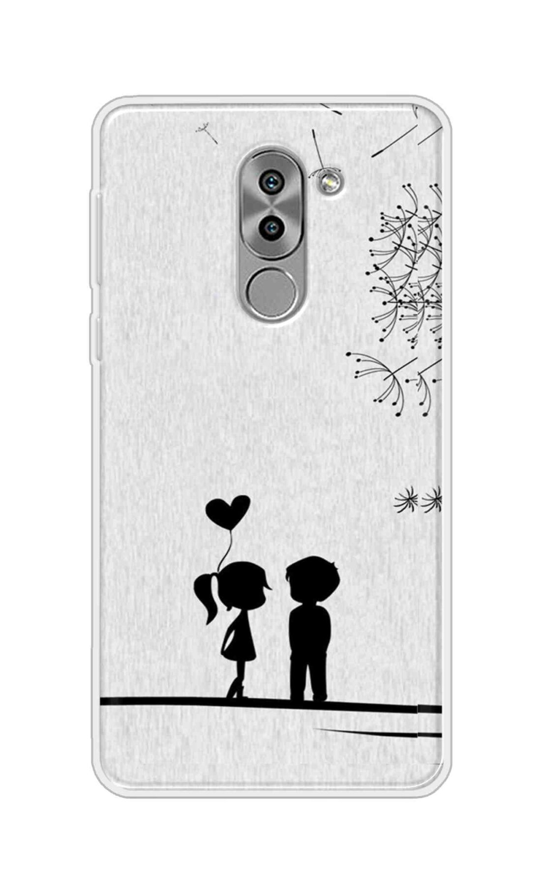 Coberta Back Cover For Huawei Honor 6X Back Cover Stylish Case - Girl and Boy Love in White Design D11018