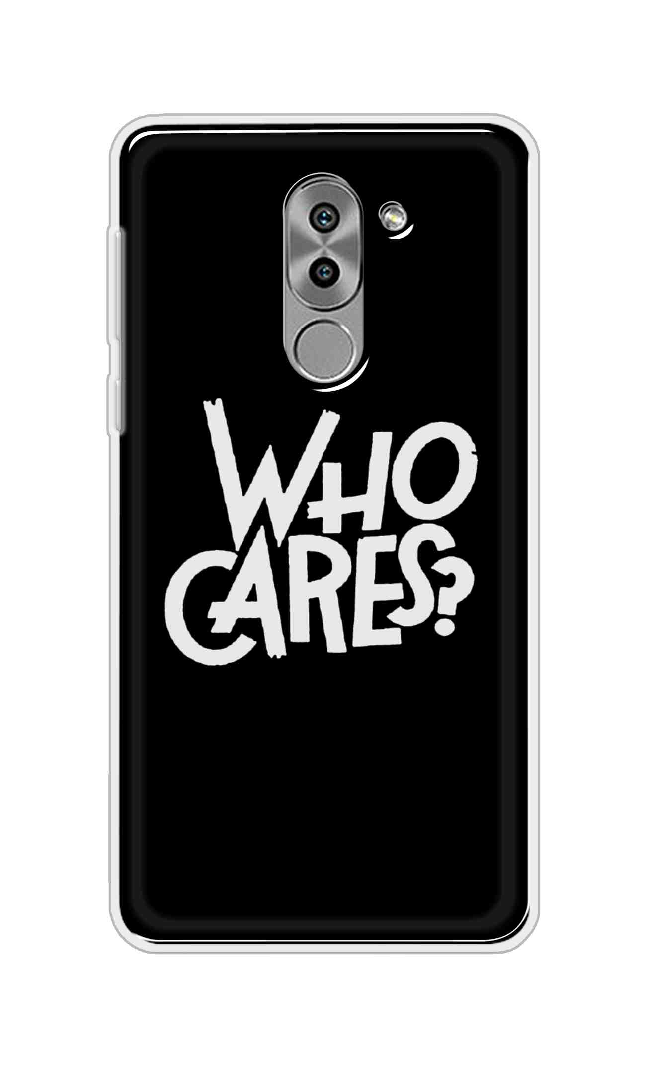 Coberta Back Cover For Huawei Honor 6X Back Cover Stylish Case - Who Cares Texts in Black Design D11066