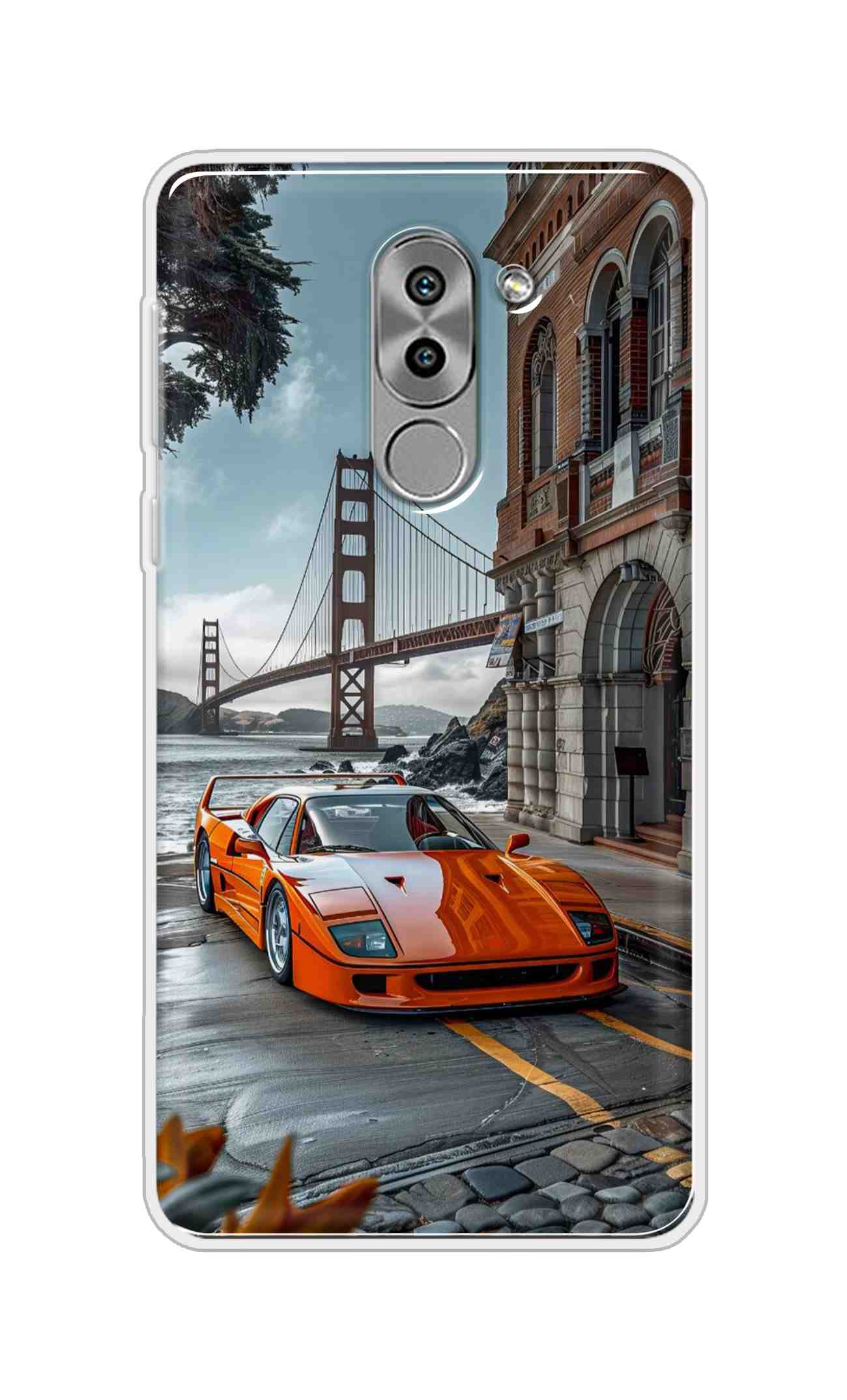 Coberta Back Cover For Huawei Honor 6X Back Cover Stylish Case - Modified Red Car Design D16592