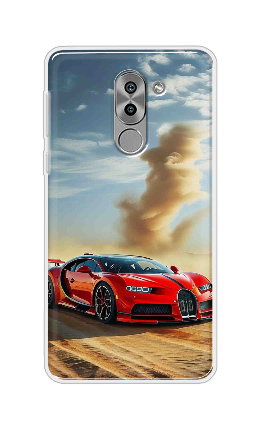 Coberta Back Cover For Huawei Honor 6X Back Cover Stylish Case - Red Modified Car on Sand Design D16634