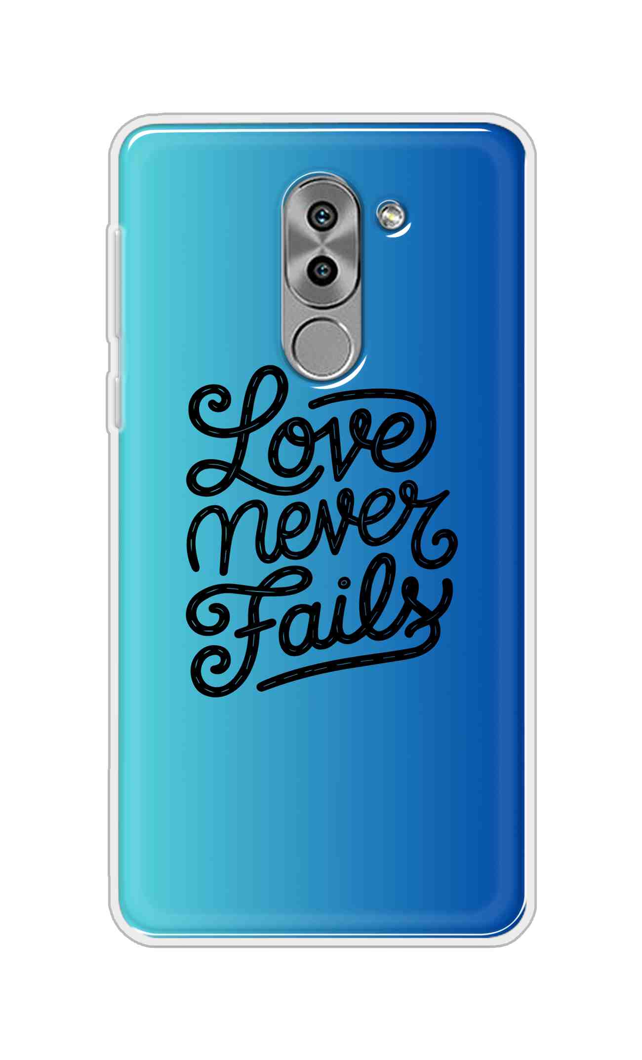 Coberta Back Cover For Huawei Honor 6X Back Cover Stylish Case - Love Never Fails in Blue Design D16643