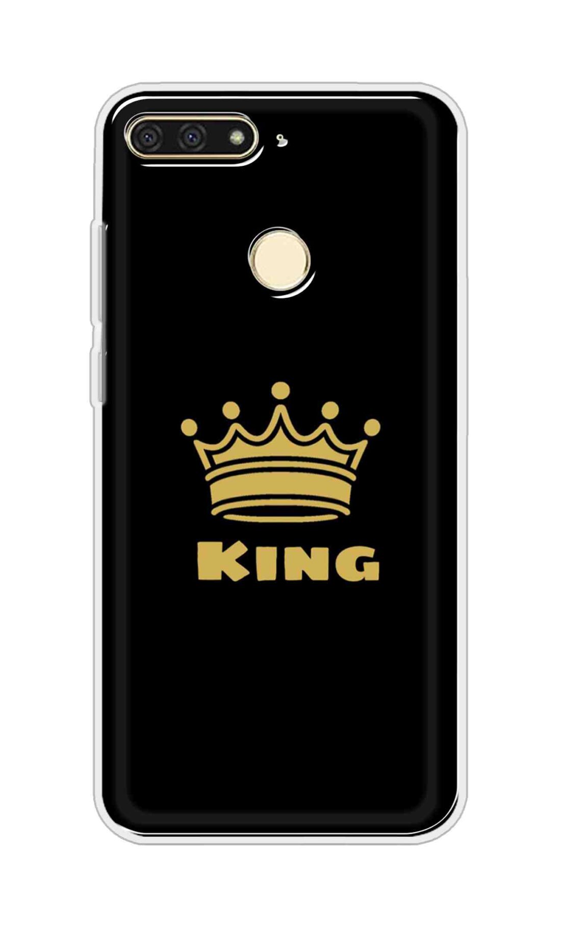 Coberta Back Cover For Huawei Honor 7A Back Cover Stylish Case - King Texts in Black Design D11092
