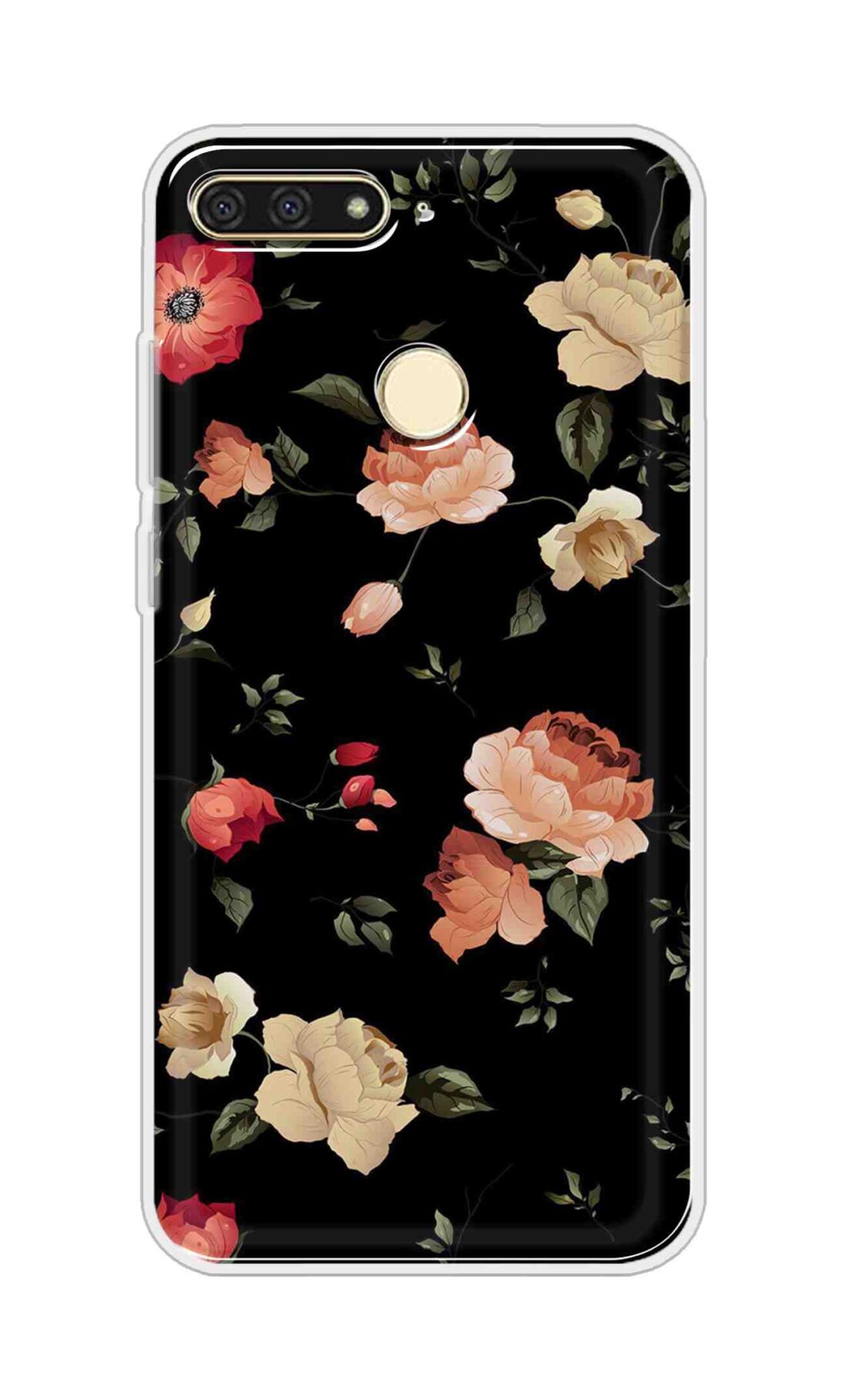 Coberta Back Cover For Huawei Honor 7A Back Cover Stylish Case - Bright Flowers Design D11411