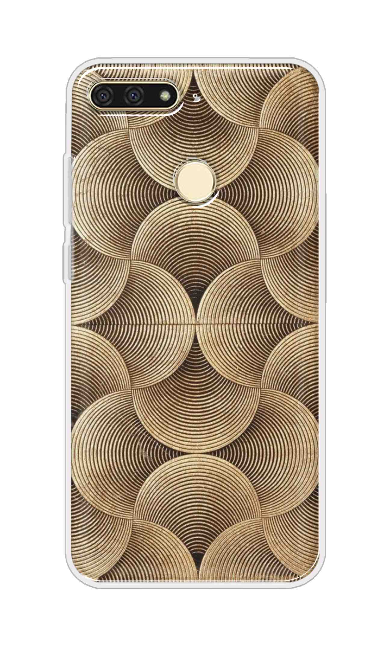 Coberta Back Cover For Huawei Honor 7A Back Cover Stylish Case - Brown Pattern Design D16582