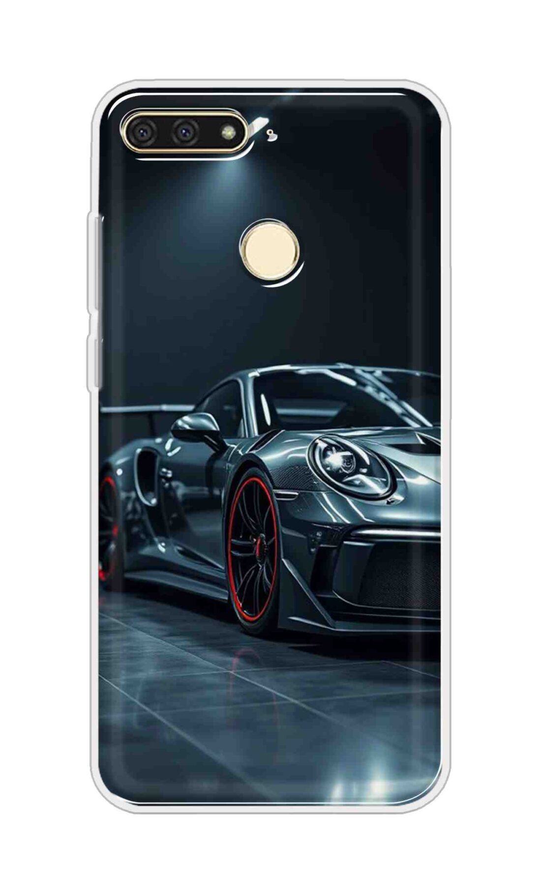 Coberta Back Cover For Huawei Honor 7A Back Cover Stylish Case - Black Modern Car Design D16630
