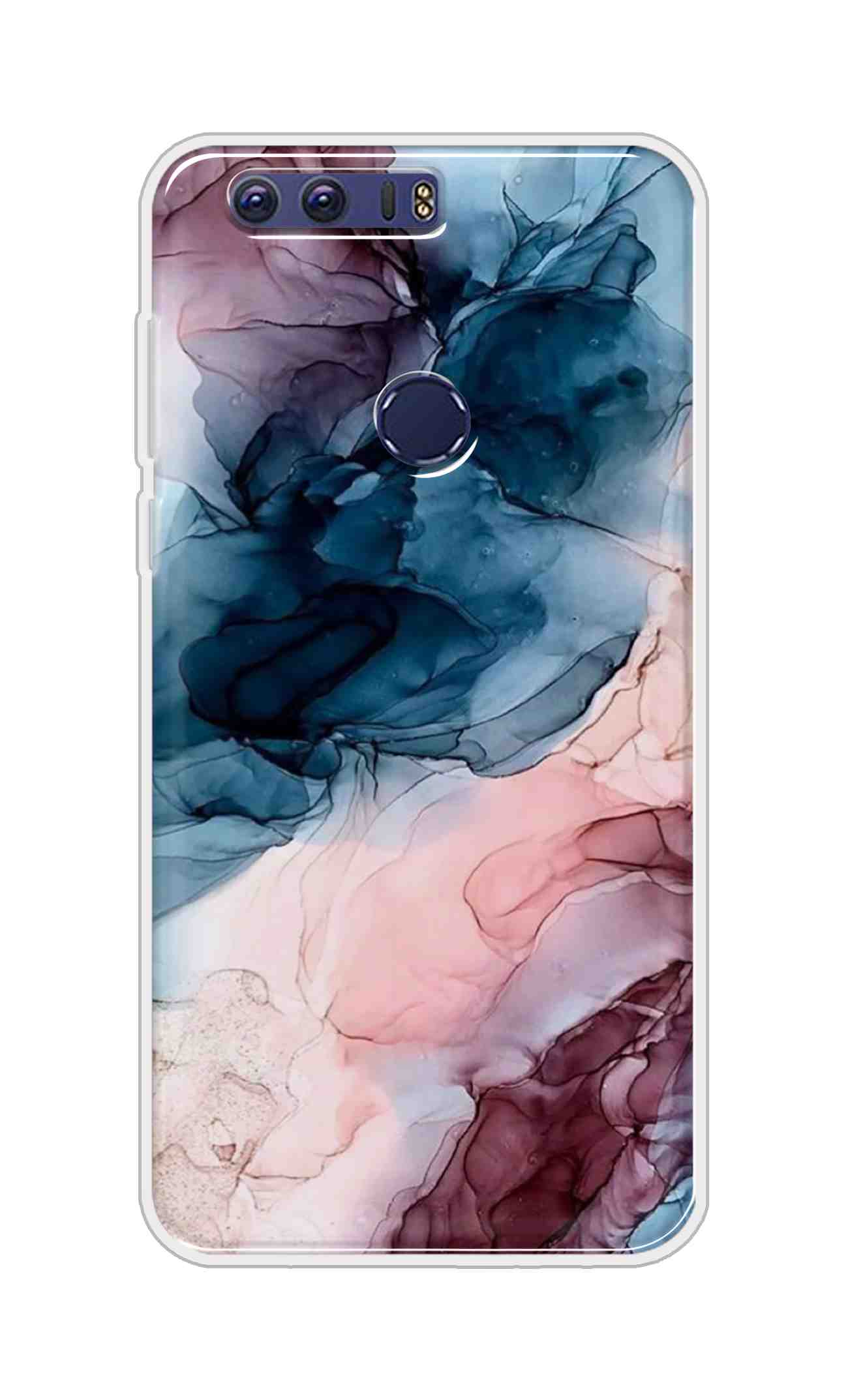 Coberta Back Cover For Huawei Honor 8 Back Cover Stylish Case - Colourful Marble Design D12694