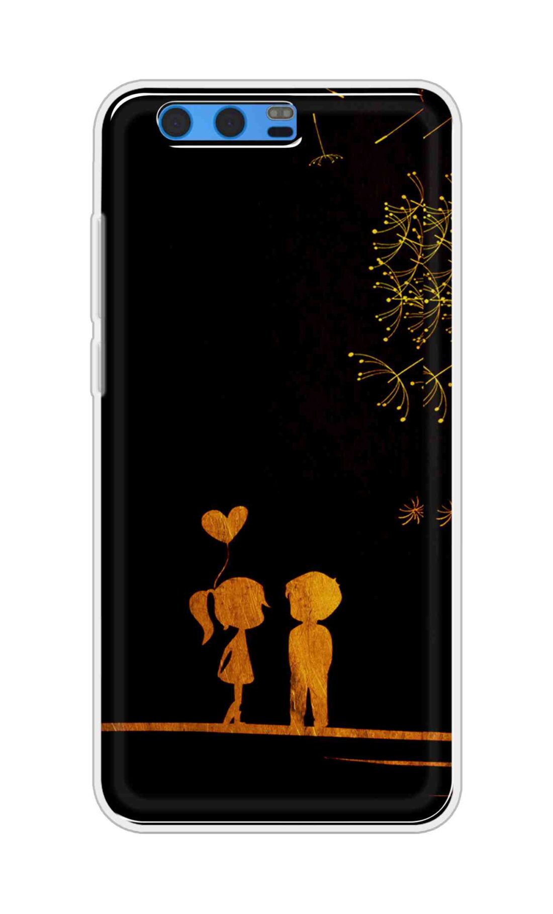 Coberta Back Cover For Huawei Honor 9 Back Cover Stylish Case - Girl and Boy Love in Black Design D11017