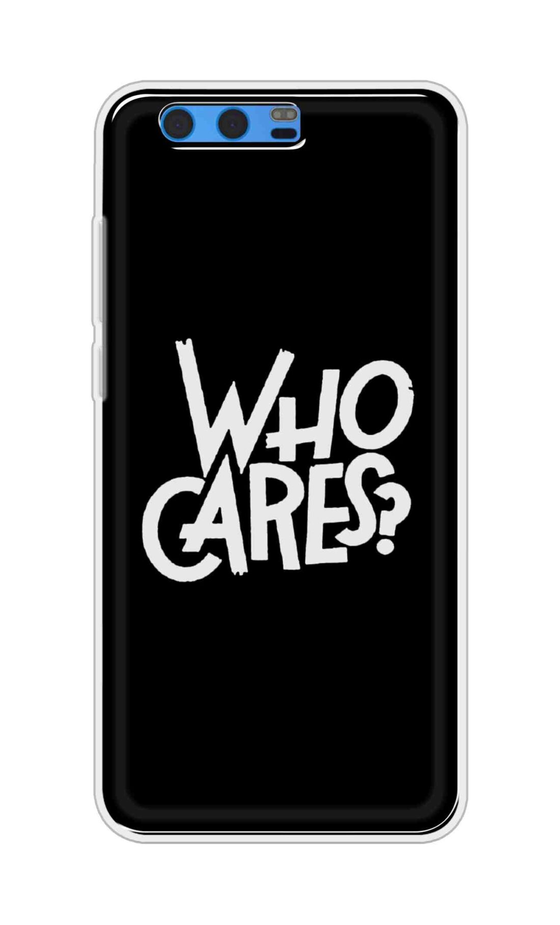 Coberta Back Cover For Huawei Honor 9 Back Cover Stylish Case - Who Cares Texts in Black Design D11066