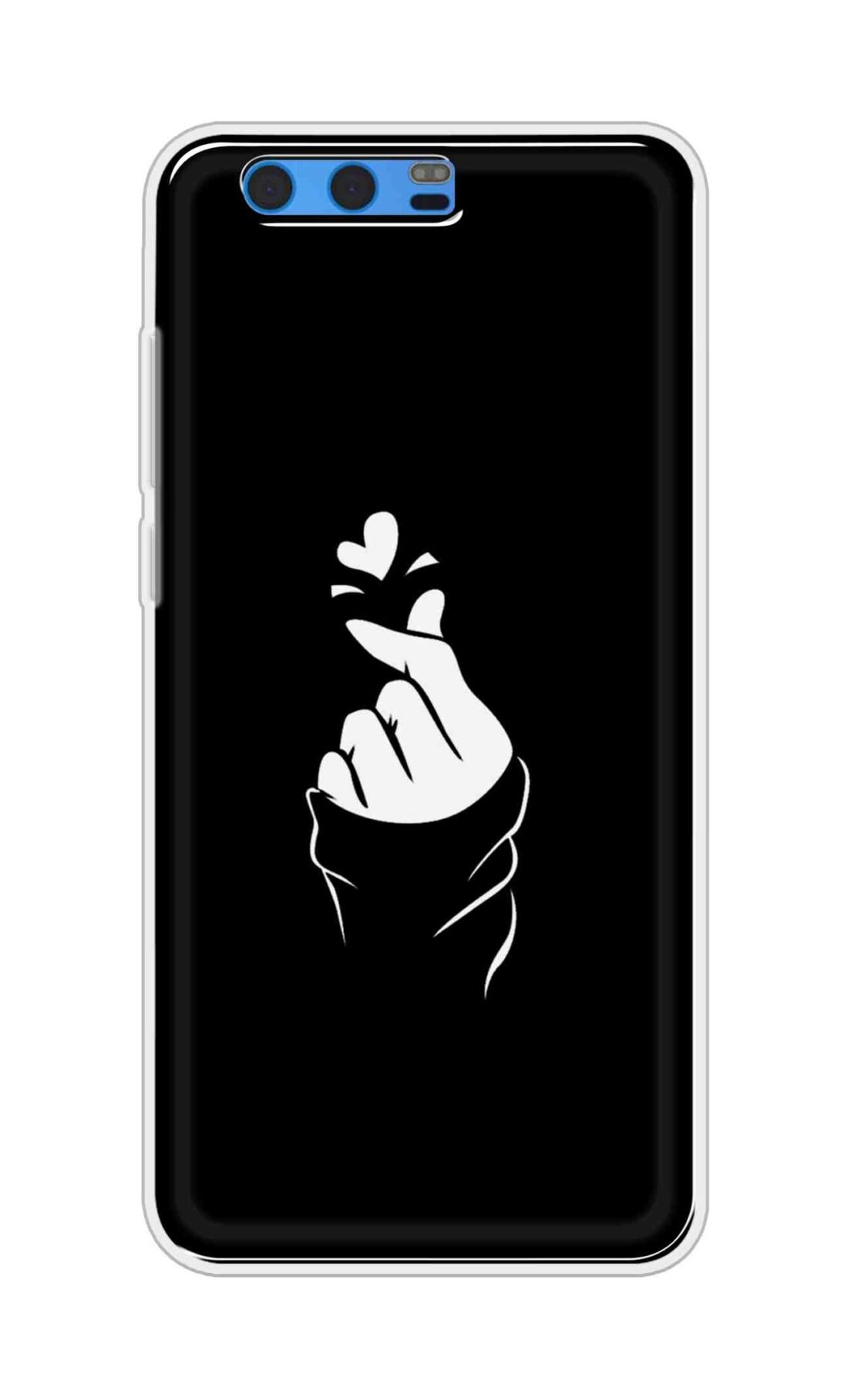 Coberta Back Cover For Huawei Honor 9 Back Cover Stylish Case - Black Korean Heart Design D11802