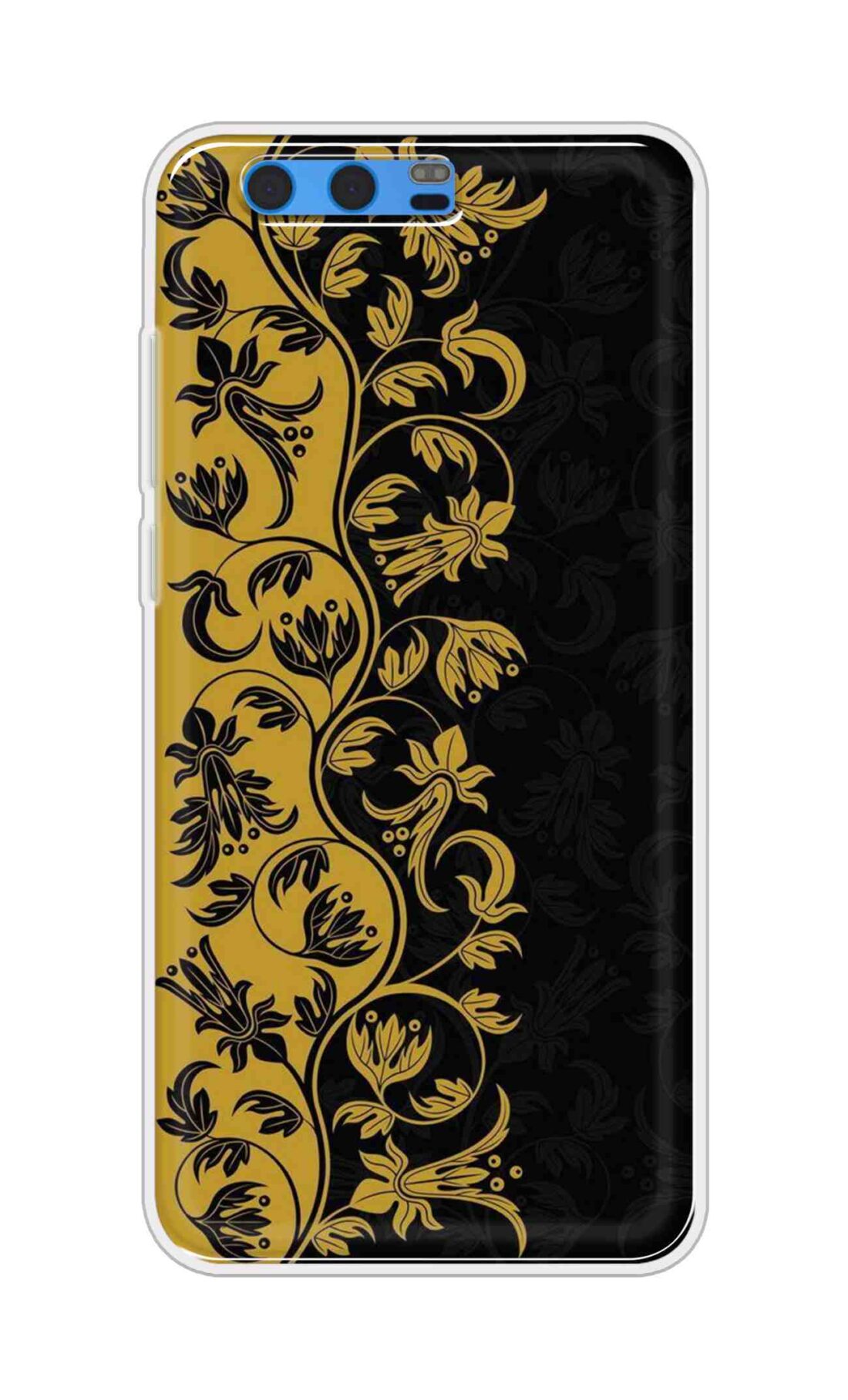 Coberta Back Cover For Huawei Honor 9 Back Cover Stylish Case - Black and Yellow Leaves Design D16518