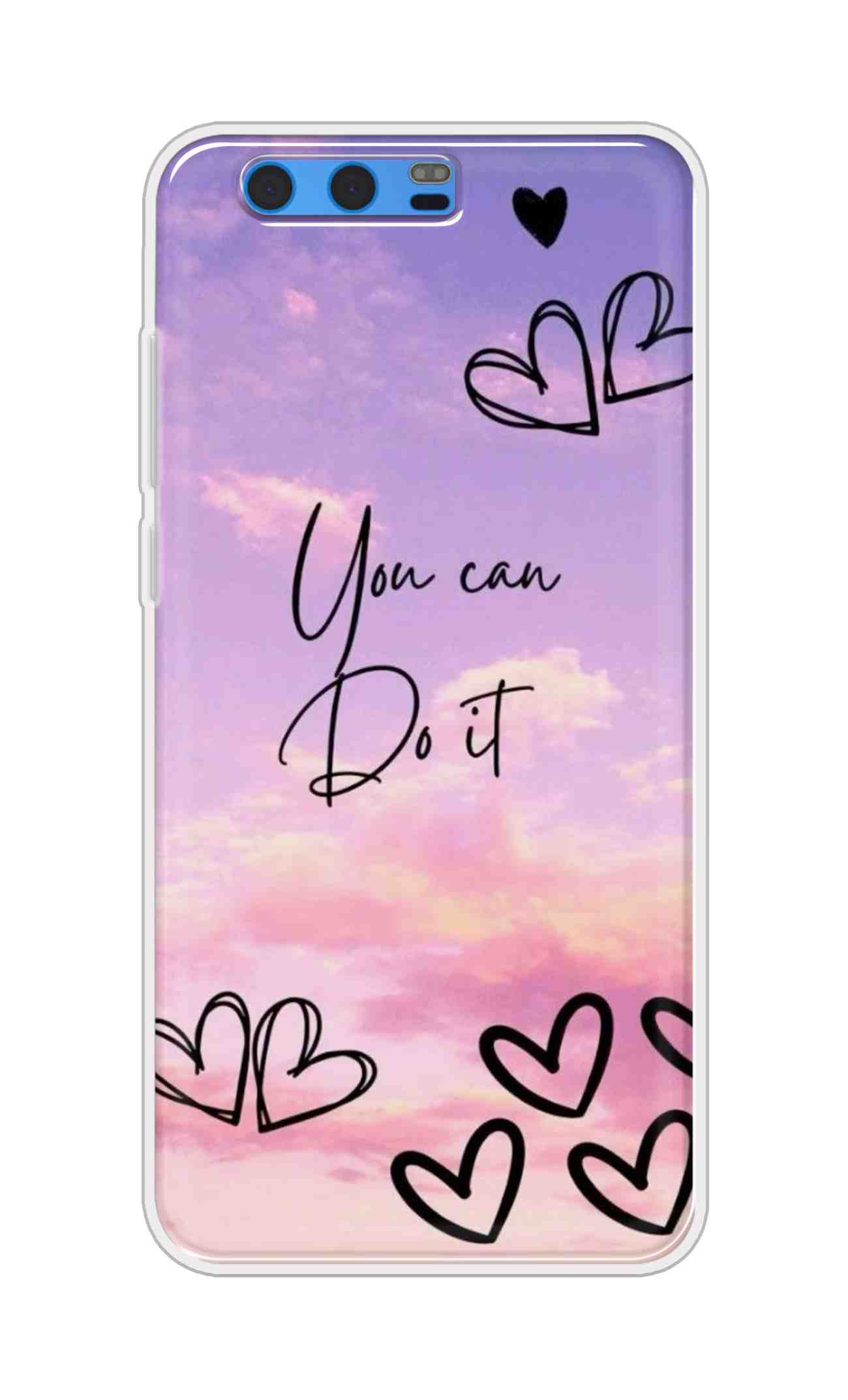 Coberta Back Cover For Huawei Honor 9 Back Cover Stylish Case - You Can Do It and Hearts Design D16539